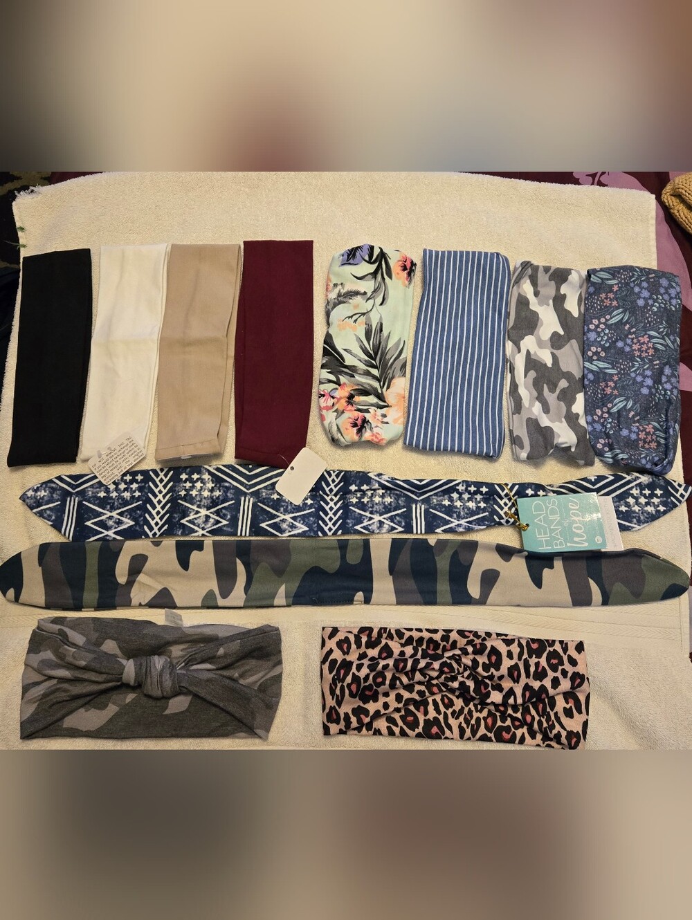 Assorted Patterned & Solid Stretch Headbands